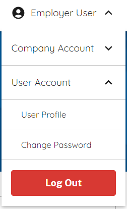 Screen capture highglighting "Change Password"